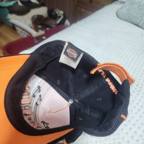 HARLEY DAVIDSON EUC MOTORCYCLE BASEBALL CAP HAT - Picture 3 of 4
